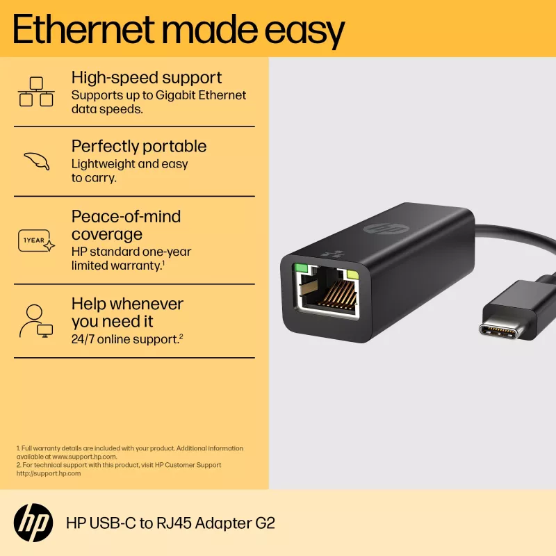 Adapteris RJ-45 HP USB-C į RJ45 Adapter G2