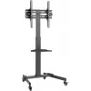 Multimedijos stovas Goobay 59507 juodas plieninis aukštis 1540 mm