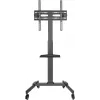 Multimedijos stovas Goobay 59507 juodas plieninis aukštis 1540 mm