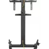 Multimedijos stovas Goobay 59507 juodas plieninis aukštis 1540 mm