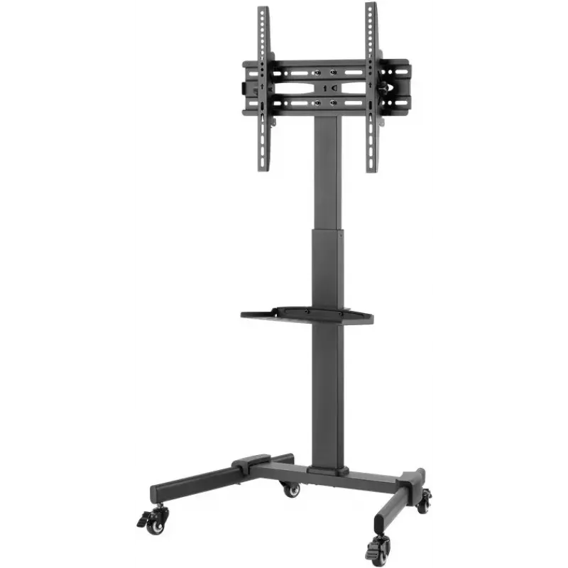 Multimedijos stovas Goobay 59507 juodas plieninis aukštis 1540 mm