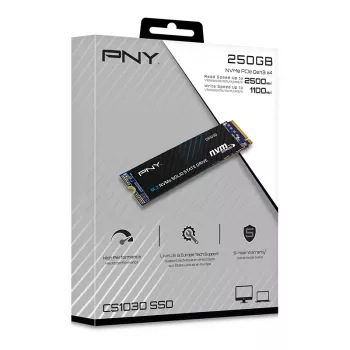 PNY SSD CS1030 250GB PCIe Gen3 x4 NVMe M.2 2280
