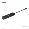 CLUB3D USB Gen1 Type-C, 6-in-1 Hub su HDMI 8K30Hz, 2xUSB Type-A, RJ45 ir 2xUSB Type-C, duomenims ir PD įkrovimui 100 W