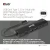 CLUB3D USB Gen1 Type-C, 6-in-1 Hub su HDMI 8K30Hz, 2xUSB Type-A, RJ45 ir 2xUSB Type-C, duomenims ir PD įkrovimui 100 W