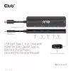 CLUB3D USB Gen1 Type-C, 6-in-1 Hub su HDMI 8K30Hz, 2xUSB Type-A, RJ45 ir 2xUSB Type-C, duomenims ir PD įkrovimui 100 W
