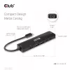 CLUB3D USB Gen1 Type-C, 6-in-1 Hub su HDMI 8K30Hz, 2xUSB Type-A, RJ45 ir 2xUSB Type-C, duomenims ir PD įkrovimui 100 W