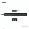CLUB3D USB Gen1 Type-C, 6-in-1 Hub su HDMI 8K30Hz, 2xUSB Type-A, RJ45 ir 2xUSB Type-C, duomenims ir PD įkrovimui 100 W