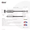 CLUB3D USB Gen2 Type-C į HDMI aktyvus kabelis 4K120Hz 8K60Hz HDR10 su DSC1.2, M/M 3m
