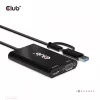 CLUB3D USB Gen1 Type-C/-A į Dual HDMI (4K/30Hz) / VGA (1080/60Hz) adapteris
