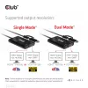 CLUB3D USB Gen1 Type-C/-A į Dual HDMI (4K/30Hz) / VGA (1080/60Hz) adapteris