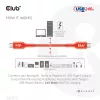 USB-C į USB-C dvipusis laidas CLUB3D CAC-1573, USB4 Gen 2x2, 2 m, raudonas, PD iki 240W