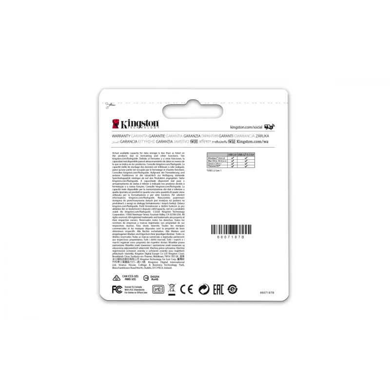 Kingston Technology DataTraveler Micro 128GB 200MB/s Metalinis USB 3.2 Gen 1