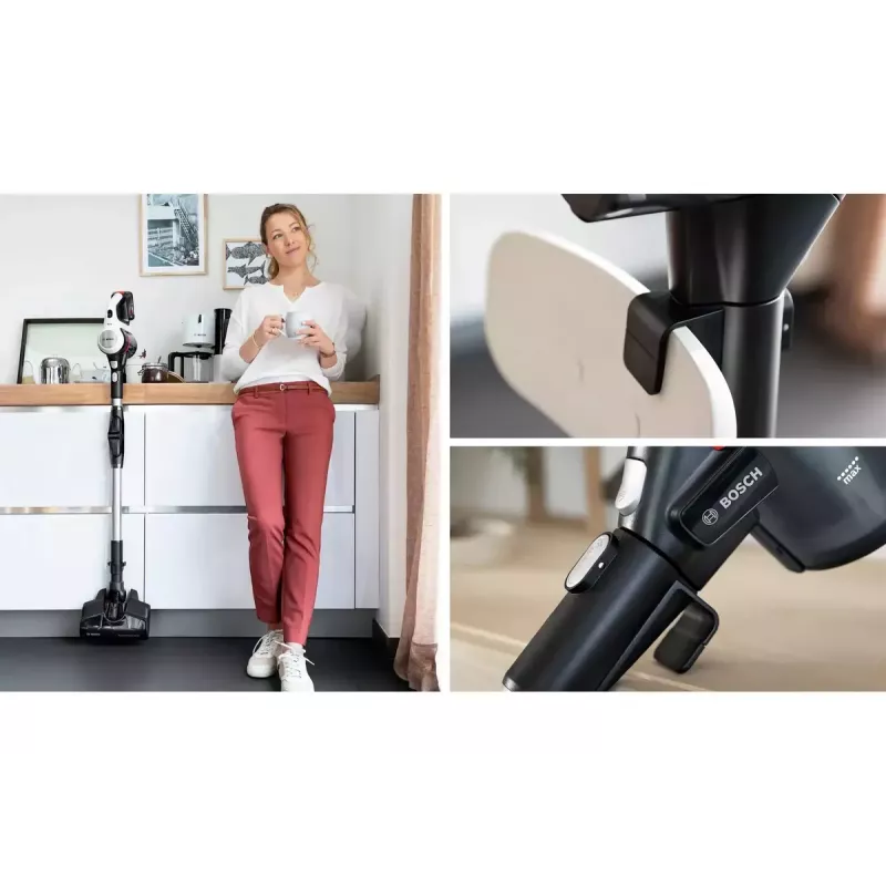 Bosch BBS711W belaidis kombinuotas dulkių siurblys 2-in-1, 18 V, 0,3 L, baltas