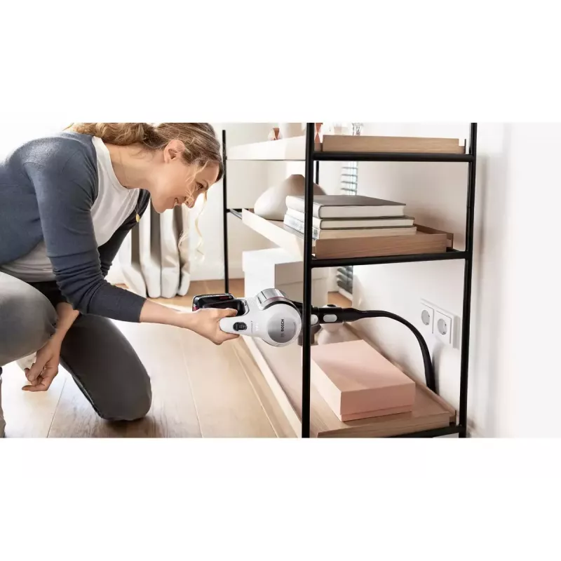 Bosch BBS711W belaidis kombinuotas dulkių siurblys 2-in-1, 18 V, 0,3 L, baltas