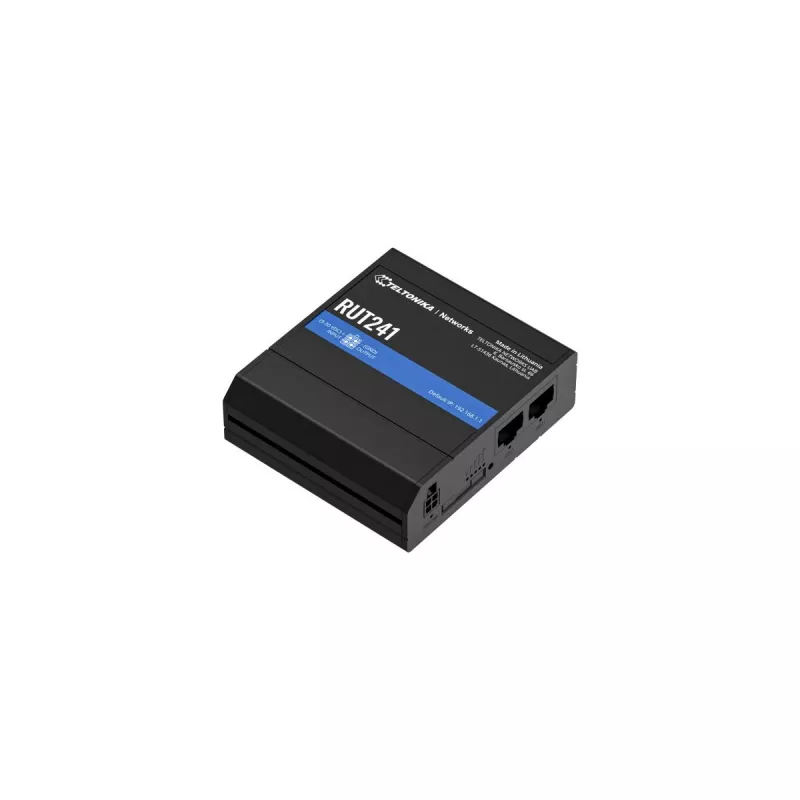 TELTONIKA RUT241 pramoninis 4G/LTE maršrutizatorius su Wi-Fi 802.11b/g/n ir 2xRJ45 10/100