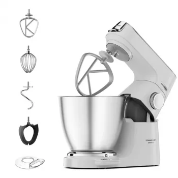 Kenwood Titanium Chef Baker XL virtuvės kombainas 1200 W 7 L baltas su svarstyklėmis