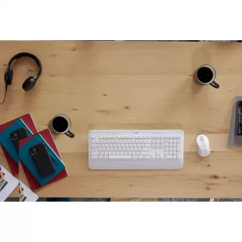 LOGITECH Signature MK650 Combo For Business - Off-white - Qwerty Danų/Norvegų/Švedų/Suomių