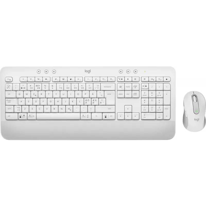 LOGITECH Signature MK650 Combo For Business - Off-white - Qwerty Danų/Norvegų/Švedų/Suomių