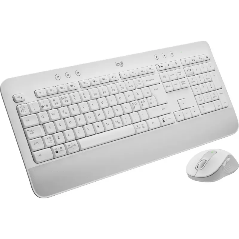 LOGITECH Signature MK650 Combo For Business - Off-white - Qwerty Danų/Norvegų/Švedų/Suomių