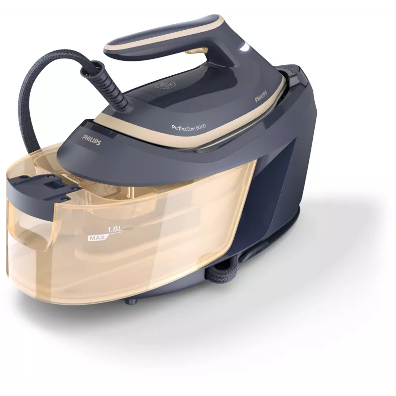Philips PerfectCare 6000 Series PSG6066/20 garo generatorius lygintuvas, 2400 W, 8 bar, 600 g/min garų impulsas, 1,8 l bakelis, SteamGlide Advanced lyginimo padas, juoda/ruda