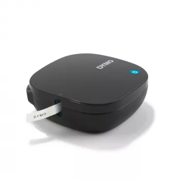 DYMO LetraTag 200B Bluetooth etikečių spausdintuvas | Kompaktiškas etikečių spausdintuvas | Jungiasi per Bluetooth belaidę technologiją prie iOS ir Android | Įskaitant 1 baltą popierinę etikečių juostą | Juoda