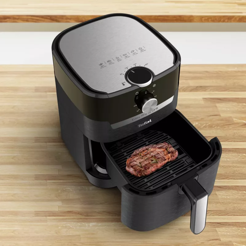 Tefal Easy Fry & Grill EY5018 4,2 L 1550 W Karšto oro gruzdintuvė Juoda