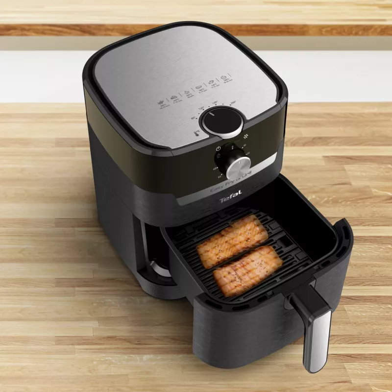 Tefal Easy Fry & Grill EY5018 4,2 L 1550 W Karšto oro gruzdintuvė Juoda