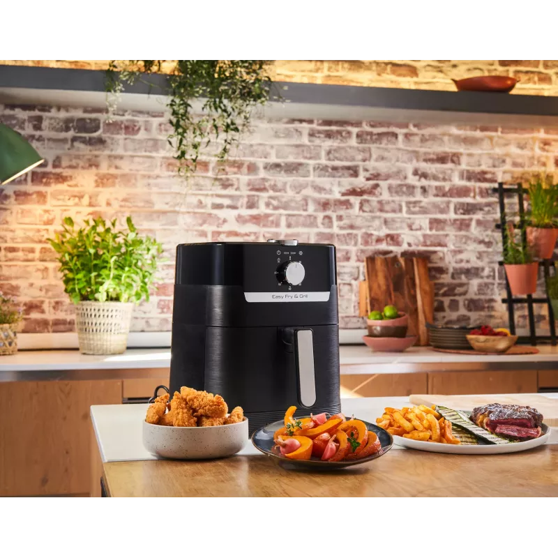 Tefal Easy Fry & Grill EY5018 4,2 L 1550 W Karšto oro gruzdintuvė Juoda