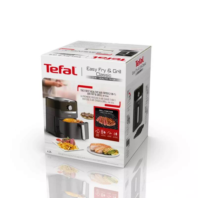 Tefal Easy Fry & Grill EY5018 4,2 L 1550 W Karšto oro gruzdintuvė Juoda
