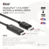 CLUB3D DisplayPort 1.4 į HDMI 4K120Hz arba 8K60Hz HDR10 kabelis M/M 3m/9.84ft