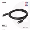 CLUB3D DisplayPort 1.4 į HDMI 4K120Hz arba 8K60Hz HDR10 kabelis M/M 3m/9.84ft