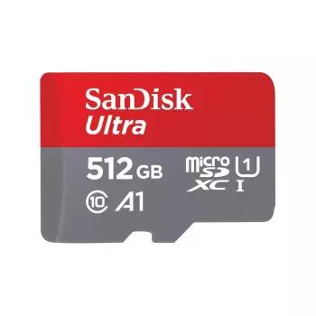 WESTERN DIGITAL SanDisk Ultra micro SDXC 512GB plus SD adapter 150MB/s A1 Class 10 UHS-I