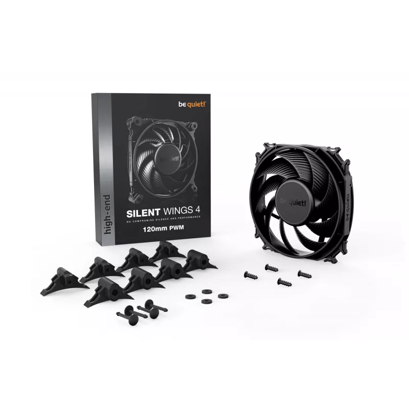 be quiet! SILENT WINGS 4 120mm PWM ventiliatorius, juodas