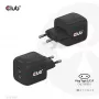 CLUB3D CAC-1909 kelioninis įkroviklis 45W GaN, dvigubas USB Type-C, PD 3.0 PPS