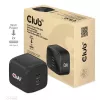 CLUB3D CAC-1909 kelioninis įkroviklis 45W GaN, dvigubas USB Type-C, PD 3.0 PPS