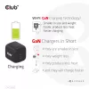 CLUB3D CAC-1909 kelioninis įkroviklis 45W GaN, dvigubas USB Type-C, PD 3.0 PPS