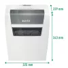 Popieriaus smulkintuvas Leitz 80340000 smulkinimas dalelėmis 70 dB 22 cm Baltas