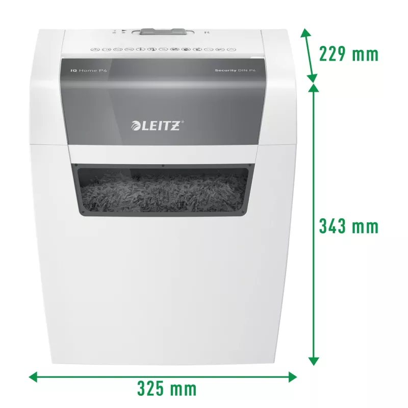 Popieriaus smulkintuvas Leitz 80340000 smulkinimas dalelėmis 70 dB 22 cm Baltas