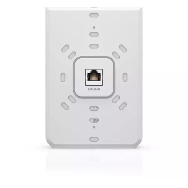 Prieigos taškas UBIQUITI Unifi 6 In-Wall U6-IW — dviejų juostų 2.4/5 GHz, 4800 Mbit/s, 5x RJ-45, PoE, baltas