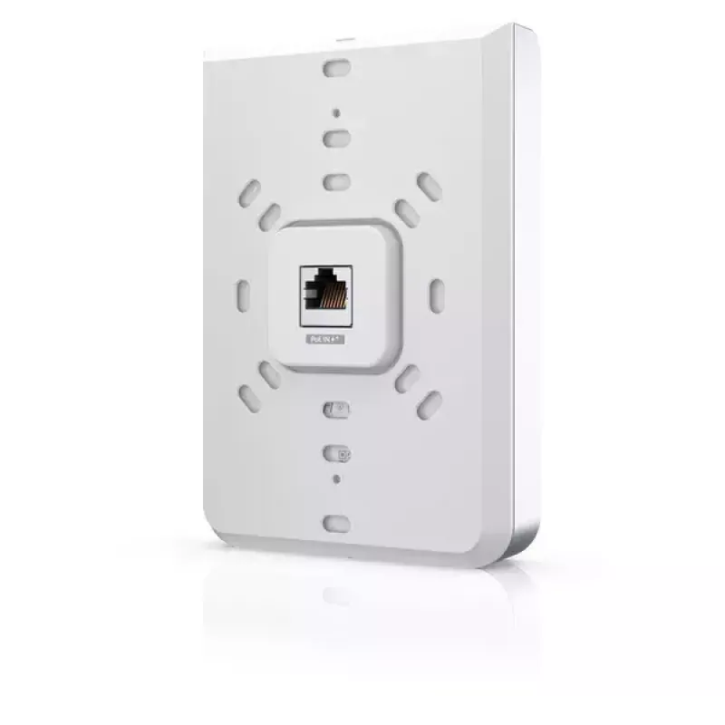 Prieigos taškas UBIQUITI Unifi 6 In-Wall U6-IW — dviejų juostų 2.4/5 GHz, 4800 Mbit/s, 5x RJ-45, PoE, baltas