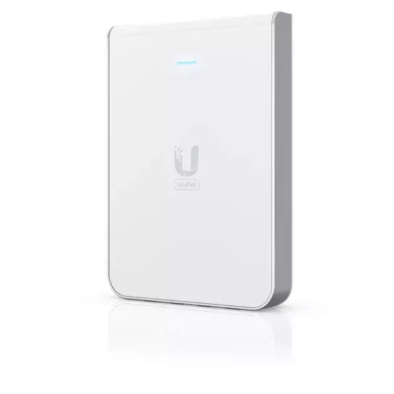 Prieigos taškas UBIQUITI Unifi 6 In-Wall U6-IW — dviejų juostų 2.4/5 GHz, 4800 Mbit/s, 5x RJ-45, PoE, baltas