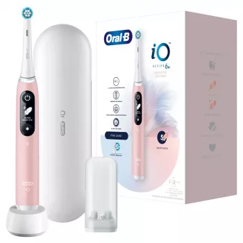 Oral-B 445197 elektrinis dantų šepetėlis suaugusiems Vibruojantis dantų šepetėlis Rožinis, Baltas
