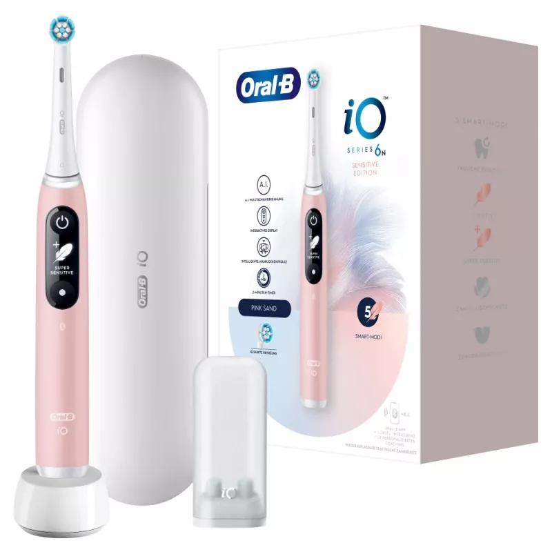 Oral-B 445197 elektrinis dantų šepetėlis suaugusiems Vibruojantis dantų šepetėlis Rožinis, Baltas