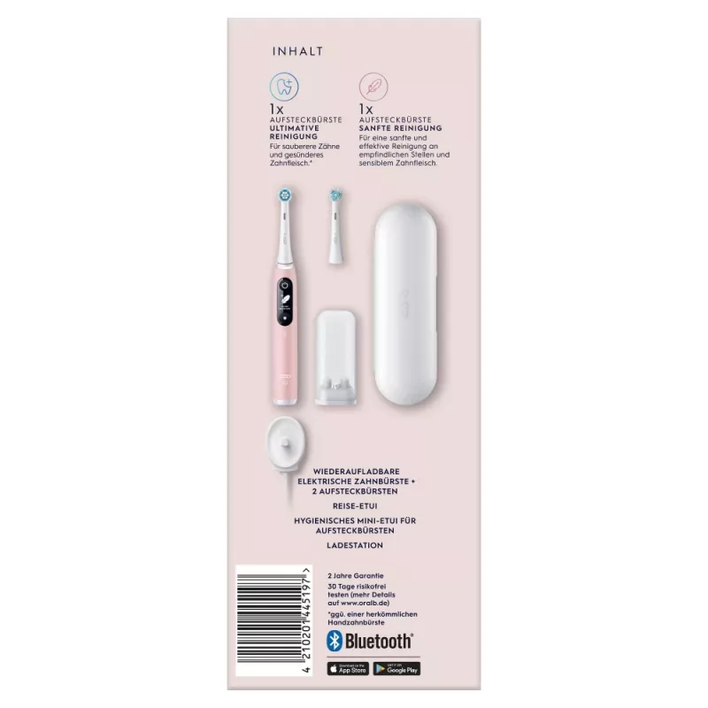 Oral-B 445197 elektrinis dantų šepetėlis suaugusiems Vibruojantis dantų šepetėlis Rožinis, Baltas