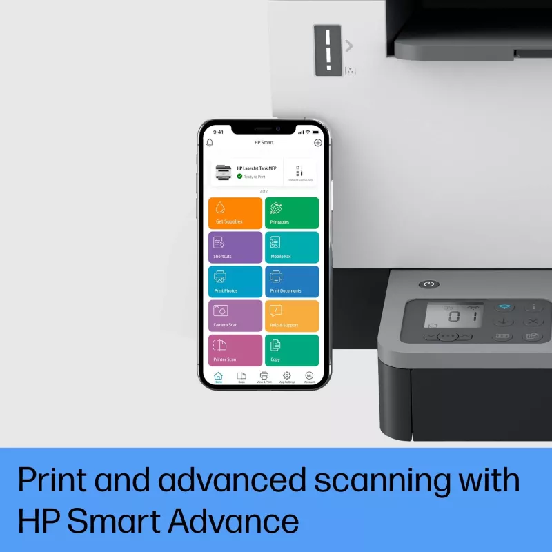 HP LaserJet Tank MFP 2604sdw spausdintuvas, lazerinis, nespalvotas, 600 x 600 DPI, A4, tiesioginis spausdinimas, juoda, pilka