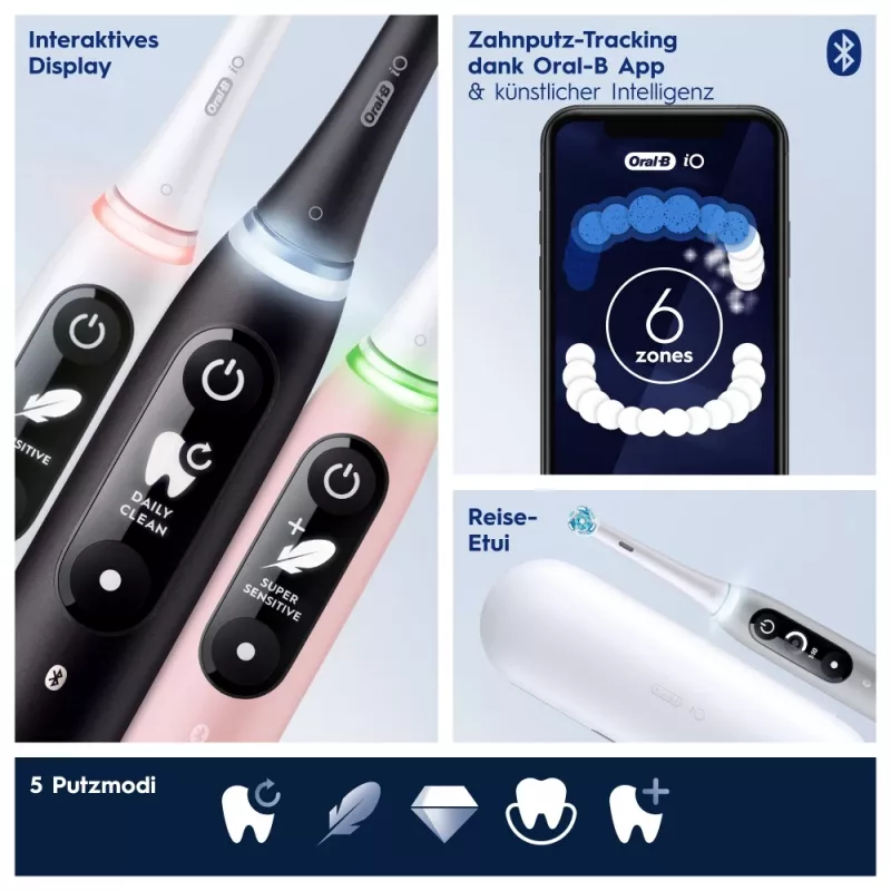 Oral-B 445234 elektrinis dantų šepetėlis suaugusiems, vibracinis, baltas