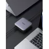 Ugreen 40914 Nexode 200W GaN stalinis USB-C USB-A įkroviklis, vidaus, AC, 21 V, 5 A, 2 m, juoda, pilka
