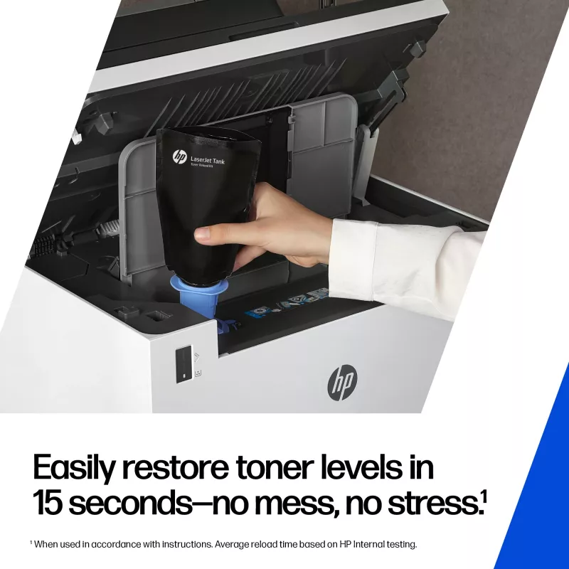 HP 153X juodos spalvos originalus LaserJet Tank dažų papildymo rinkinys, 5000 puslapių, juoda, 1 vnt.