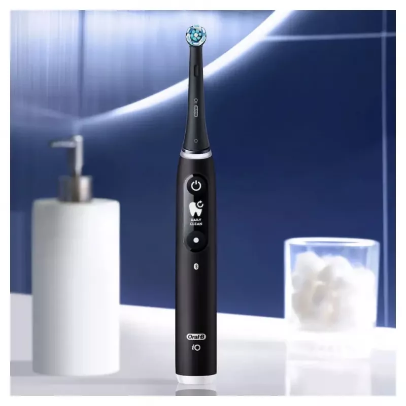 Oral-B iO Series 6 beslotis dantų šepetėlis suaugusiems, juodas