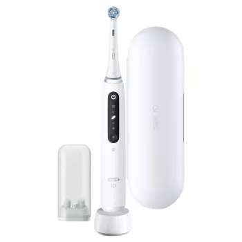 Oral-B iO Series 5 suaugusiųjų besisukanti-osciliuojanti dantų šepetėlis, baltas